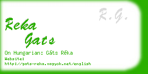 reka gats business card